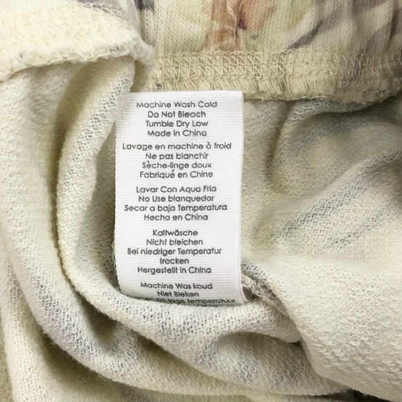 PJ Salvage Paradise Dreams Butter Tropical Jogger Pants. Size L NEW - Picture 8 of 10